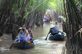 Auf dem Mekong